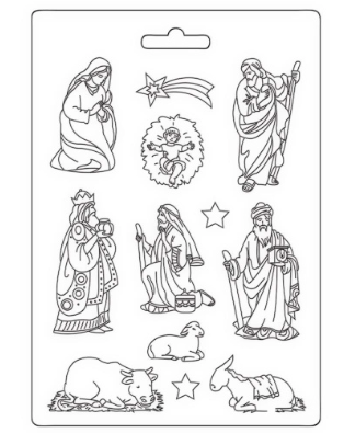 Stamperia A4 Moulds - Christmas Nativity - K3PTA451