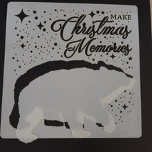 Load image into Gallery viewer, PipART  Set of 2 &#39;Follow the Stars &amp; Christmas Memories&#39; 7&quot; x 7&quot; Mylar Stencil - PS0012
