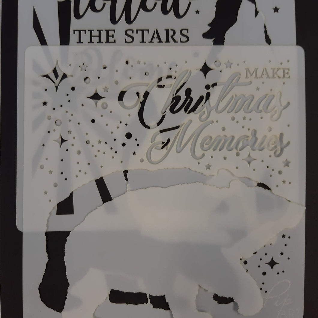 PipART  Set of 2 'Follow the Stars & Christmas Memories' 7