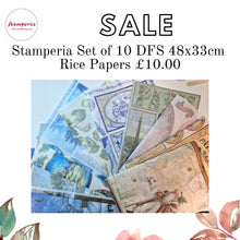 Load image into Gallery viewer, Stamperia DFS Collection of 10 Rice papers - 48x33cm
