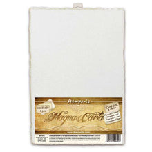 Load image into Gallery viewer, Stamperia Magna Carta Set of 4 Handmade Sheets - 21 x 30cm - White
