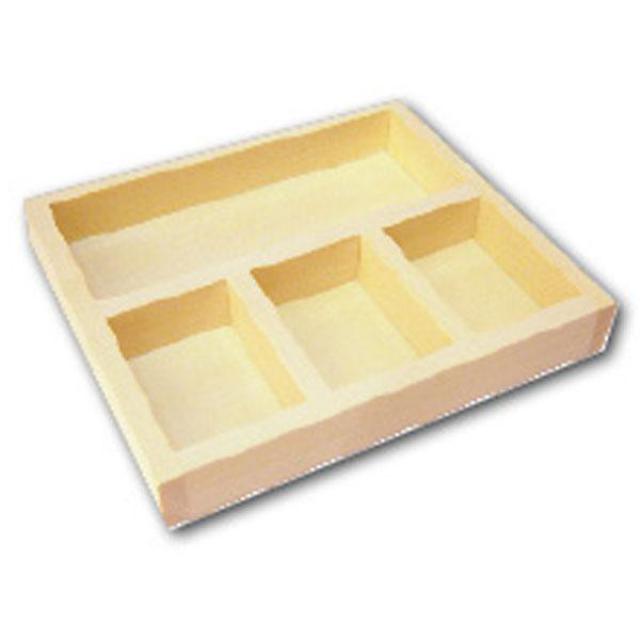 Stamperia Wooden Tray - 3 sections -14x12.5x2cm