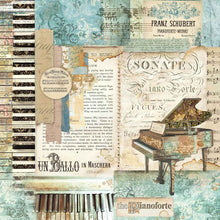 Load image into Gallery viewer, NEW Stamperia Music Collection - 12&quot; x 12&quot; Paper Pad - DaliART
