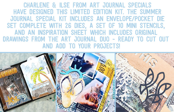 Elizabeth Craft Design Die - Art Journal Summer Journal Special Kit K002