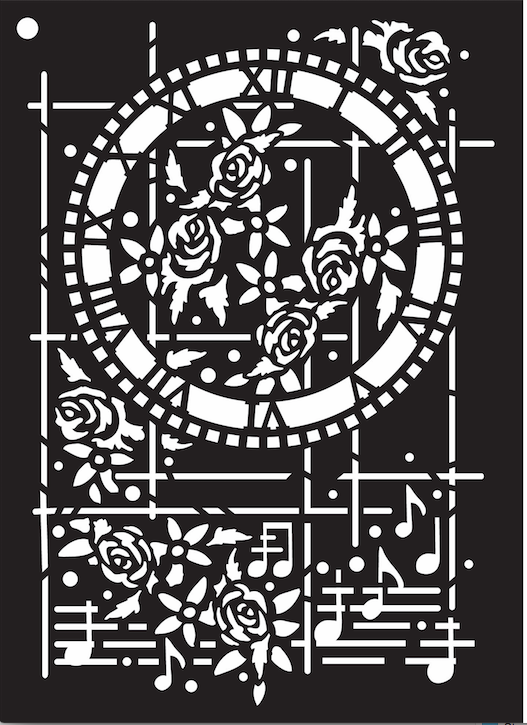 ShokART Timeless Rose Stencil - SS05