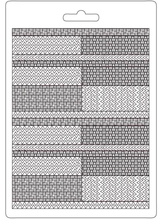 Stamperia A5 Moulds - Bauhaus Textile Pattern - K3PTA5629