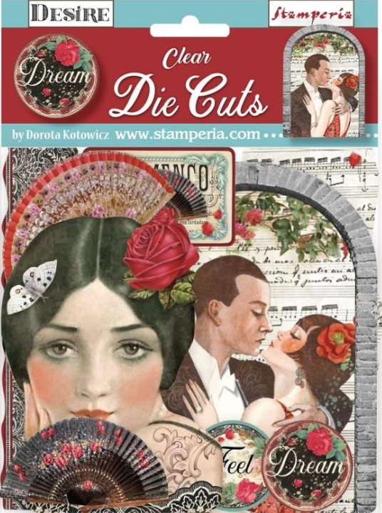 Desire -Coloured Clear Die Cuts Assorted - DFLDCP28