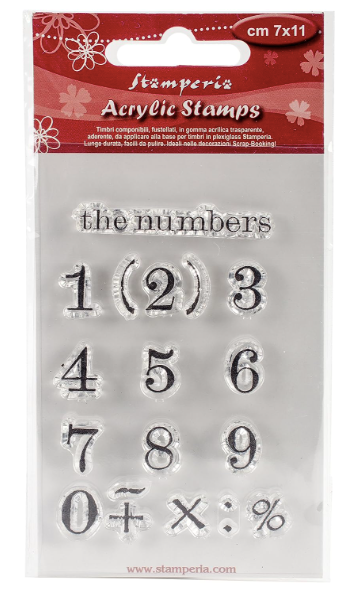 Stamperia Clear Stamp 7x11cm-Numbers WTK148