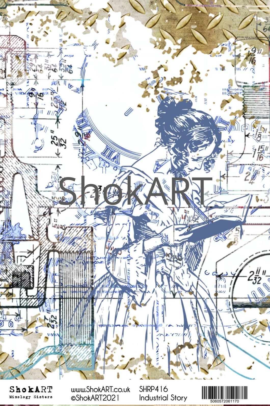 ShokART A4 Rice Papers - Industrial Story - SHRP416