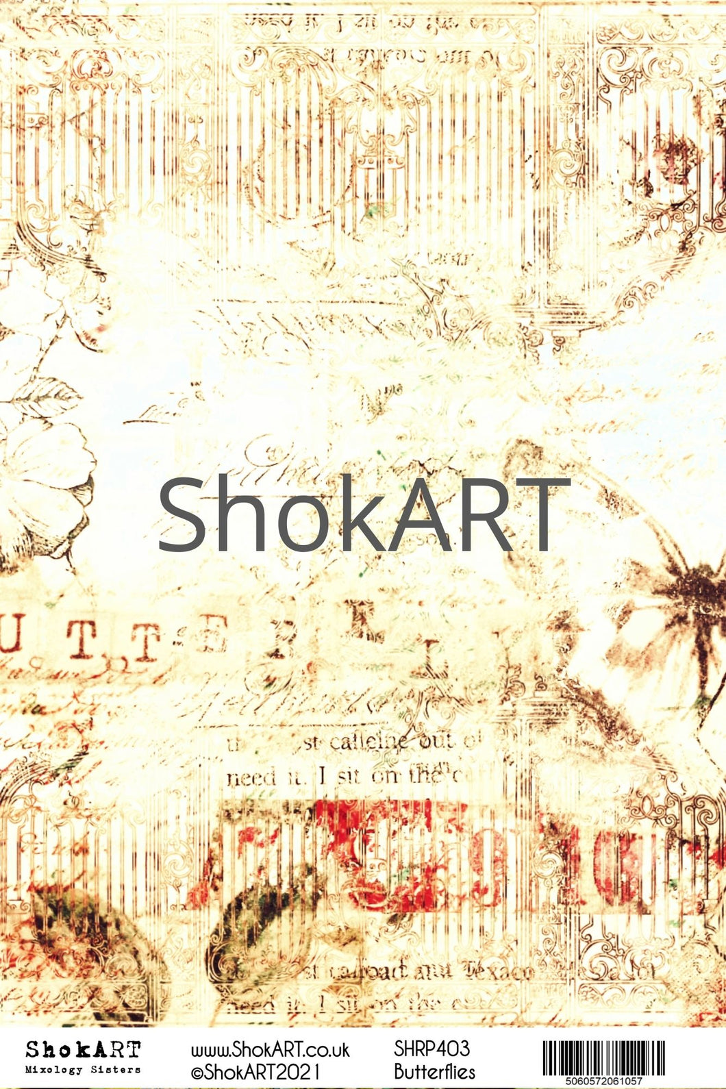 ShokART A4 Rice Papers - Butterflies - SHRP403
