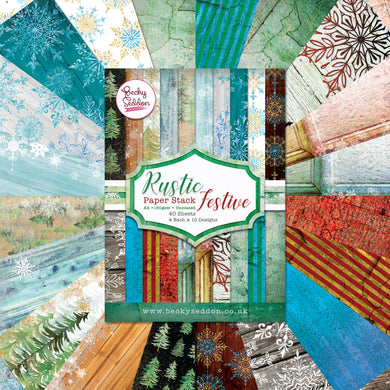 Becky Seddon Rustic- A4 Double - Sided Paper Stack - DaliART