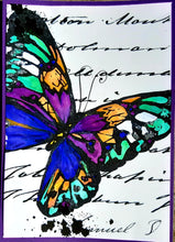 Load image into Gallery viewer, A5 Mixed Media Butterfly Stamp  - Digital Download
