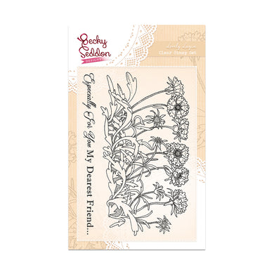 Becky Seddon Designs 'Lovely Layia' A6 Clear Stamp Set - DaliART