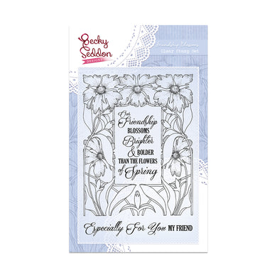 Becky Seddon Designs 'Friendship Blossoms' A6 Clear Stamp Set - DaliART