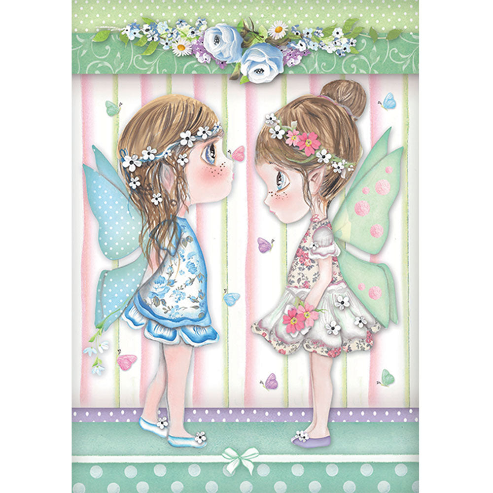 Stamperia A4 Rice Paper - Fairies with Butterflies - DFSA4413