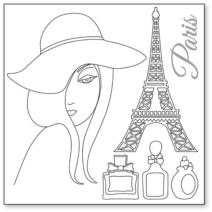 Stamperia Silhouette Art Napkin - Art Rose -50x50cm DFTM05