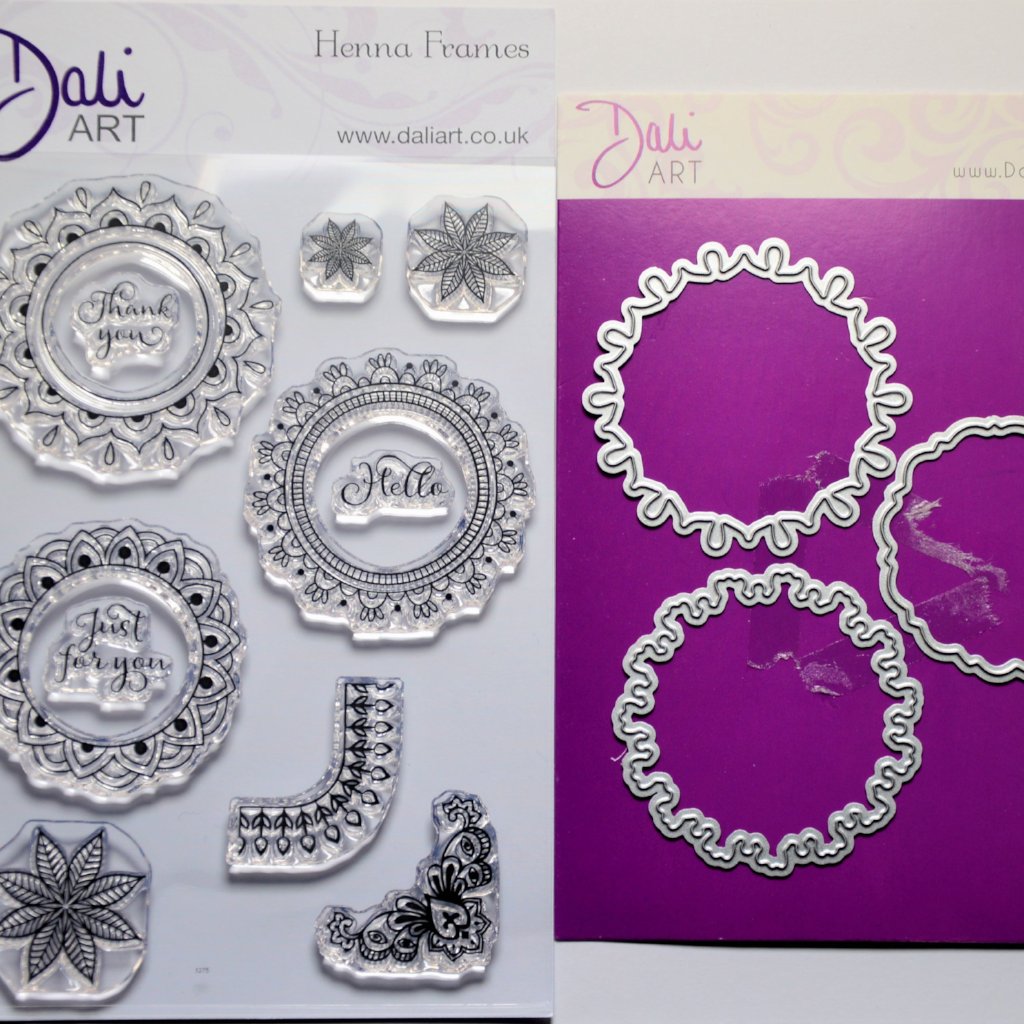 DaliART- Henna Frame Stamps & Matching Die - DaliART