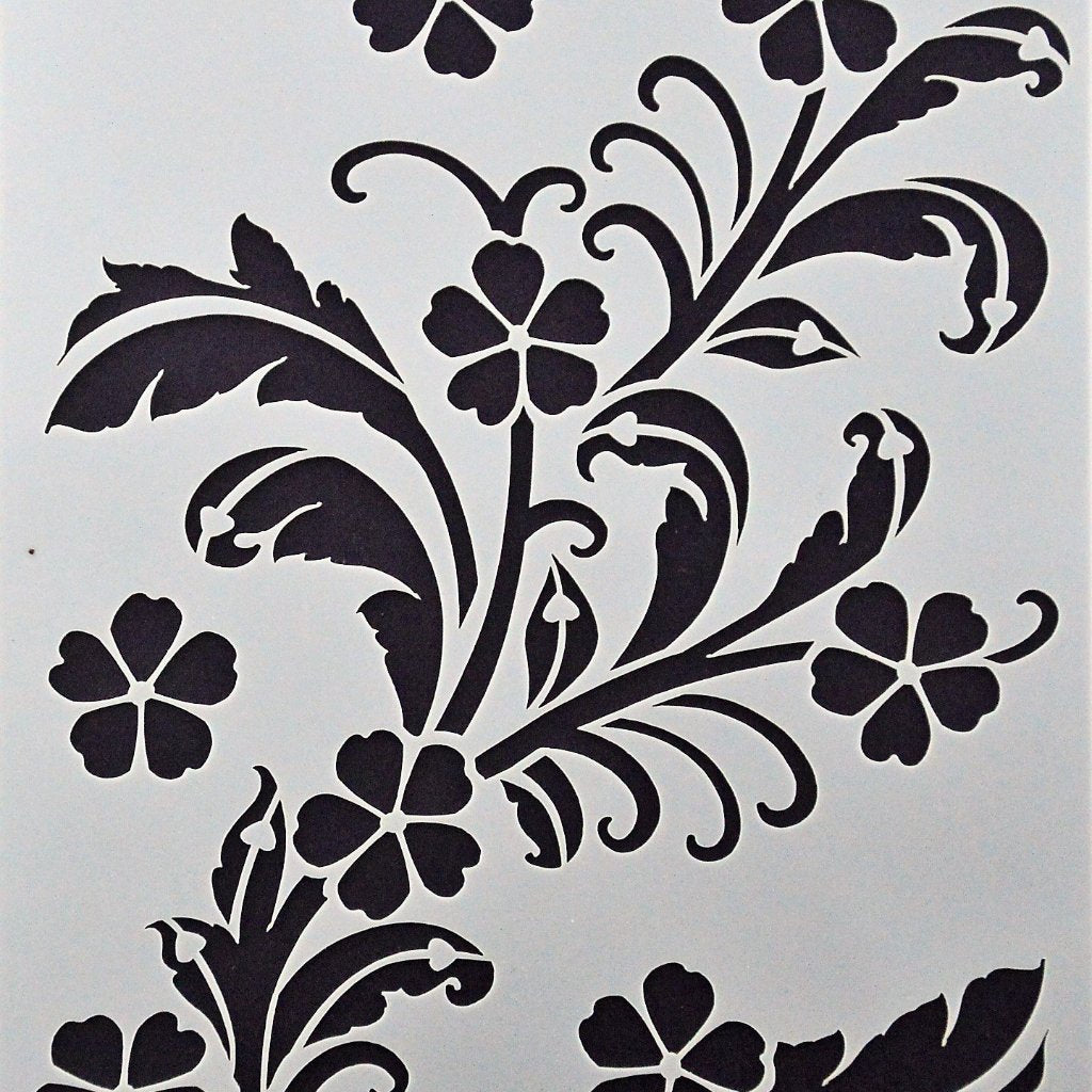 Becky Seddon 7 x 5 Stencil - Swirling Spray - DaliART