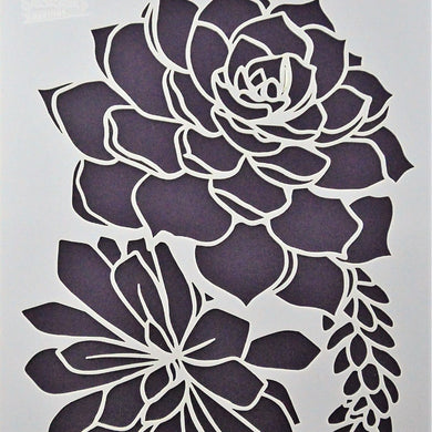 Becky Seddon 7 x 5 Stencil - Sweet Roses - DaliART
