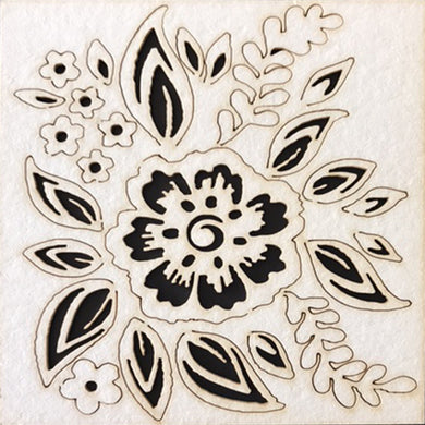 DaliART Light-weight Chipboard - Henna Floral - 5.5x6