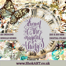 Load image into Gallery viewer, ShokART- 8x8&quot; Scrapbooking - Dream of the Magical Things- Digital Download
