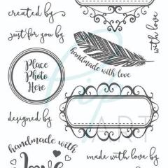 PipART- Handmade With Love Stamp - A6 - PAS009