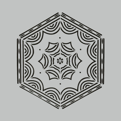 DaliART Stencils - Kaleidoscope Burst - 7x7