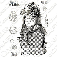 Load image into Gallery viewer, ShokART Mechanical Maiden A5 Stamp SHOKMM

