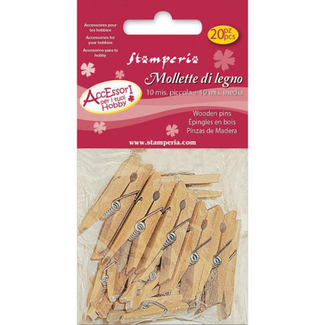 Stamperia Miniature Wooden Pegs - PC13