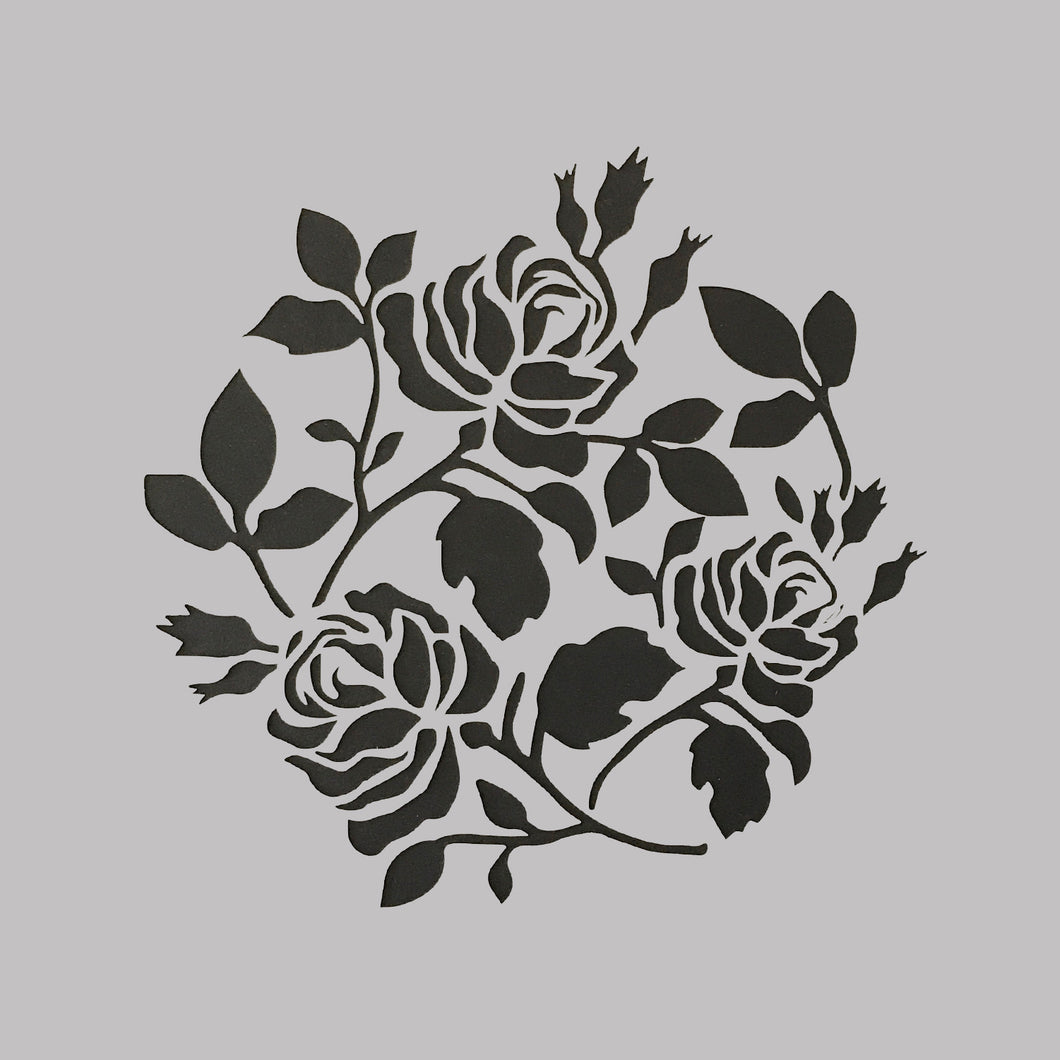 DaliART Stencils - Rose Wreath - 7x7