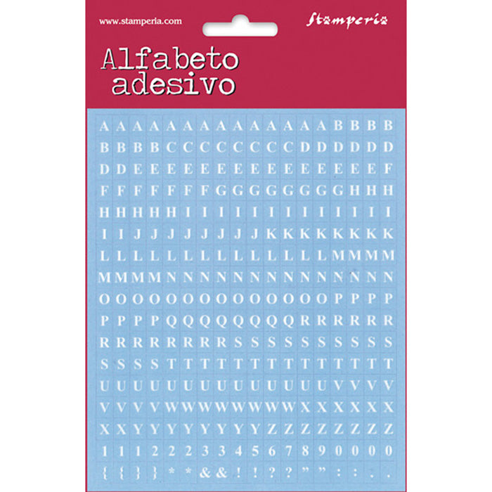 NEW Stamperia  Adhesive Alphabet Letters Blue - 306pcs - DaliART