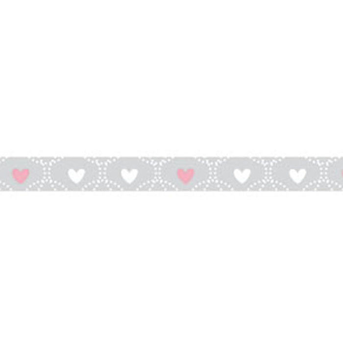 Stamperia Self Adhesive Deco Tape Wedding Hearts - 1cm by 10M