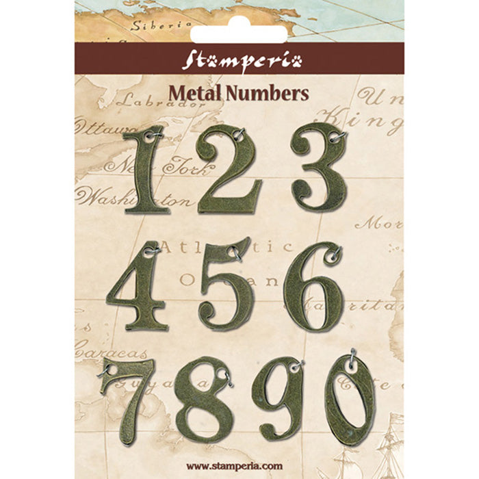 Stamperia Metal Number Embellishments