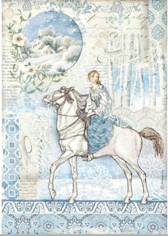 Stamperia A4 Decoupage Packed Horse DFSA4492