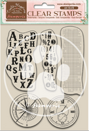 Stamperia Acrylic Clear Stamp cm.14x18 Create Happiness Alphabet & Numbers- WTK163