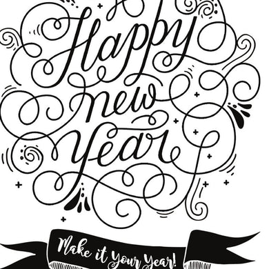 Becky Seddon 'Happy New Year ' A6 Clear Stamp Set - DaliART