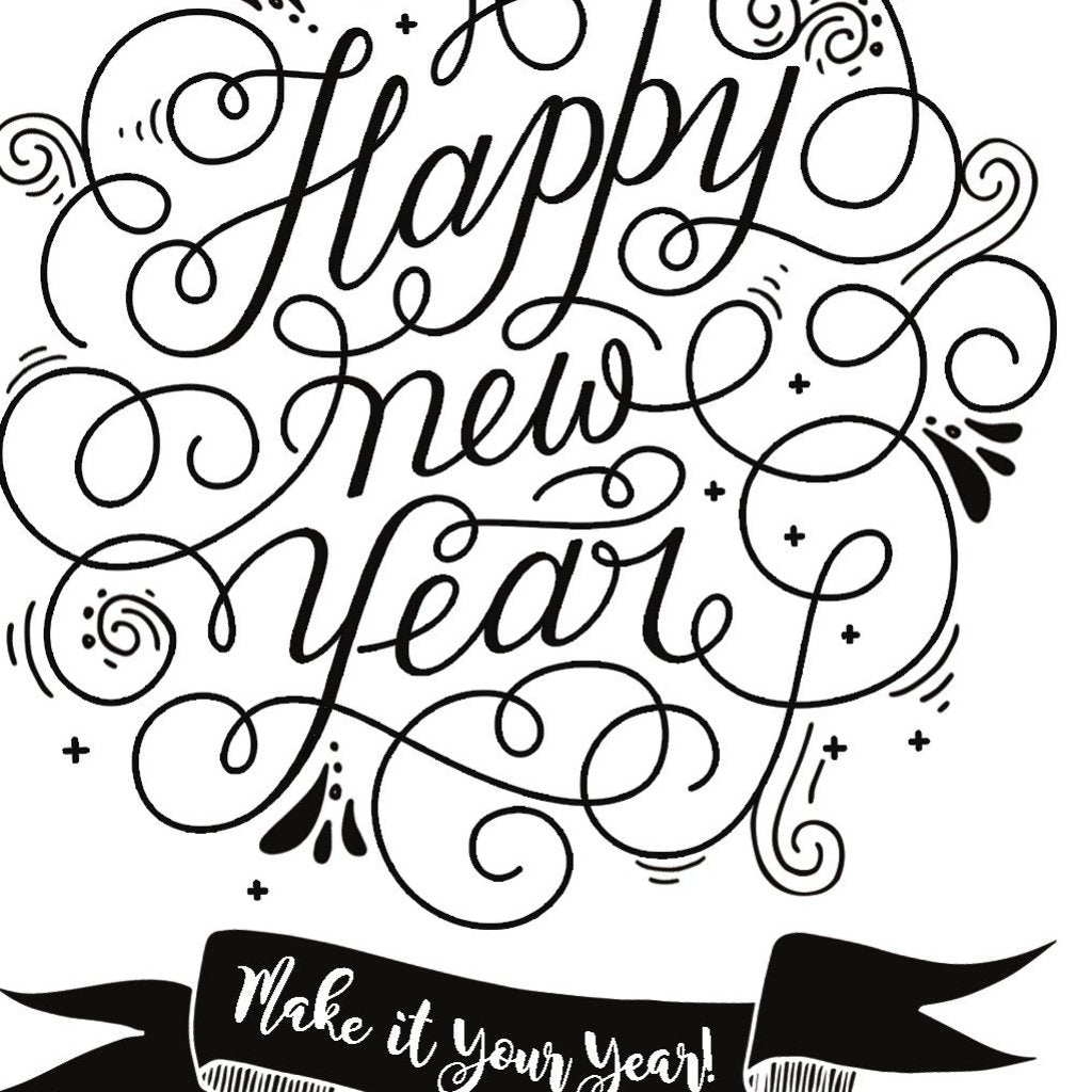 Becky Seddon 'Happy New Year ' A6 Clear Stamp Set - DaliART