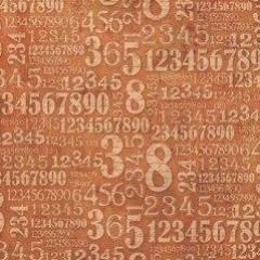 Stamperia 50x 50cm Decoupage Rice Paper- Steam Punk Rust Numbers- DFT223