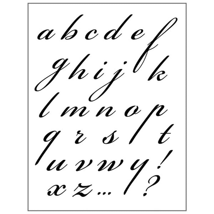 Stamperia Natural Rubber Stamps 14 by 18cm - Alphabet -WTKCC119