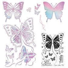 Load image into Gallery viewer, Becky Seddon &#39;Magical Monarch&#39; A6 Clear Stamp &amp; Matching Die Set - DaliART
