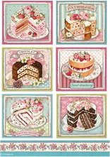 Stamperia A4 Sweety Cakes DFSA500